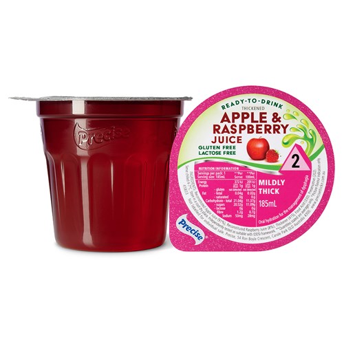 Precise Thickened Apple & Raspberry Juice 185ml Mild Level 2