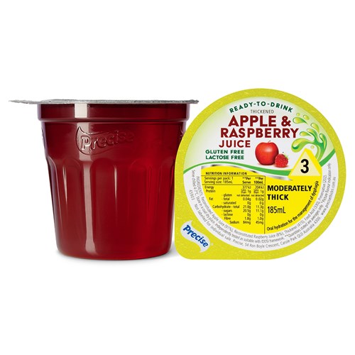 Precise Thickened Apple & Raspberry Juice 185ml Moderate Level 3