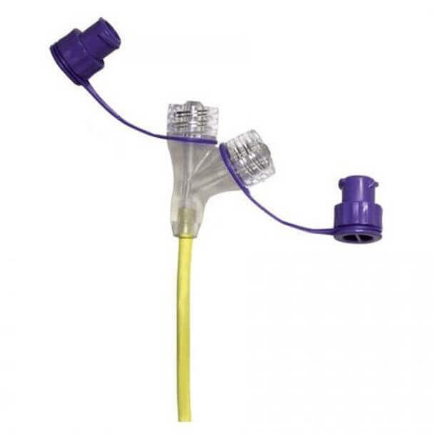 Avanos ENFit Enteral Y Extension Tube with Clamp