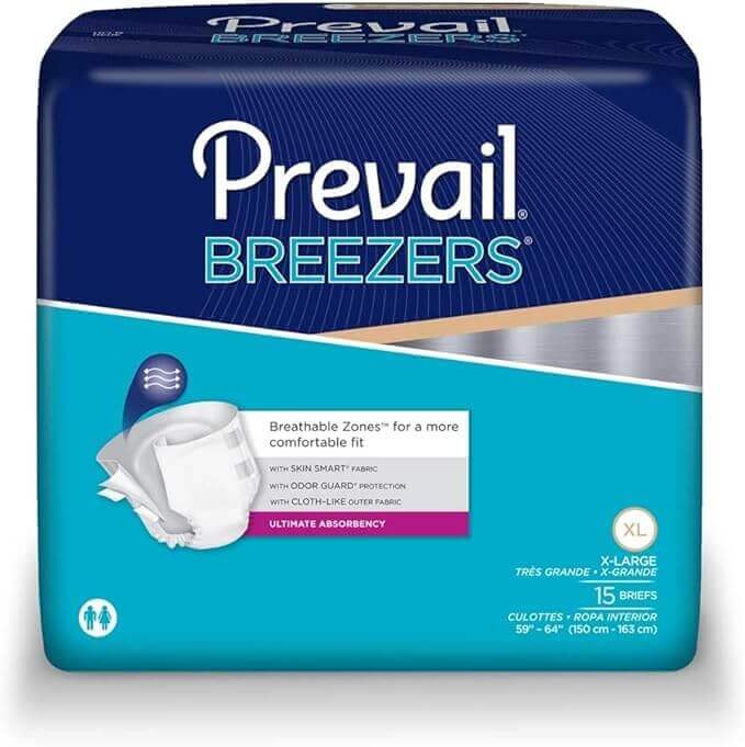 Prevail Breezers X Large Adult Briefs