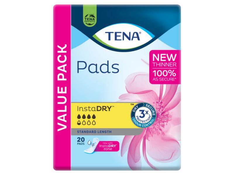 TENA Pads InstaDRY Standard Length