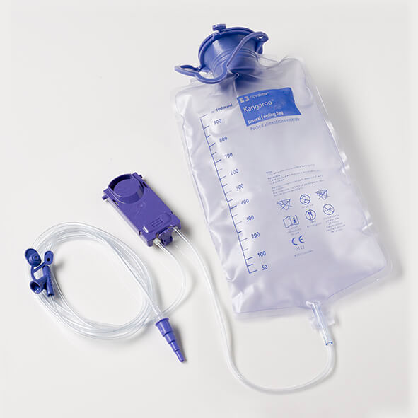 Kangaroo Connect 1000mL Feed Set with Inline Medication Port Sterile