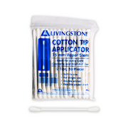Livingstone Cotton Tip Applicator, Double Tipped, Biodegradable Paper Stem