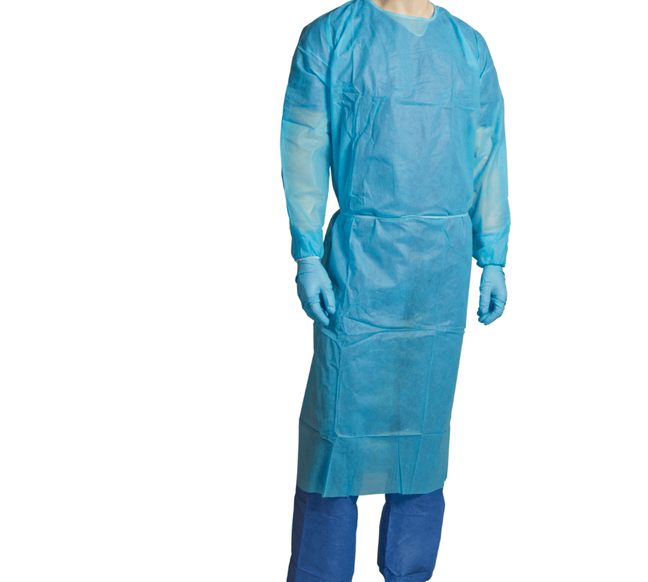 Fluid Resistant Clinical Gown - Blue