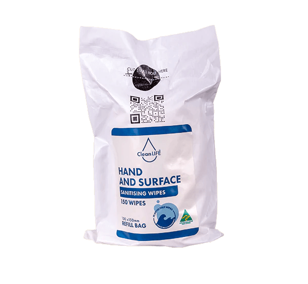 CleanLIFE Hand and Surface Wipes Canister Refill - 150 wipes