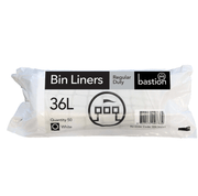 Bastion Regular Duty Bin Liners - 36L