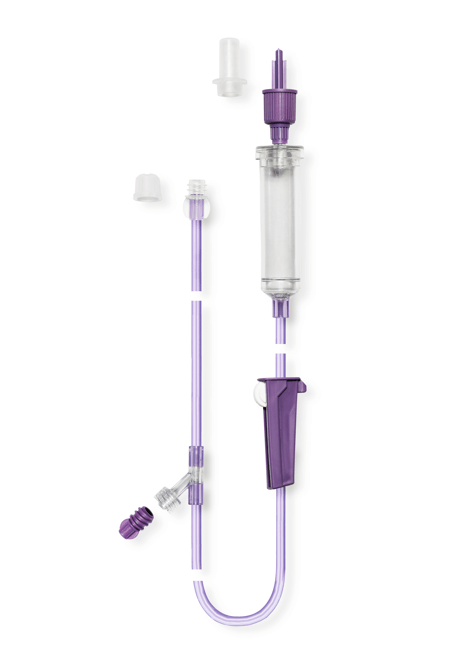 Flocare Gravity Pack Set – Y-Port and Drip Chamber