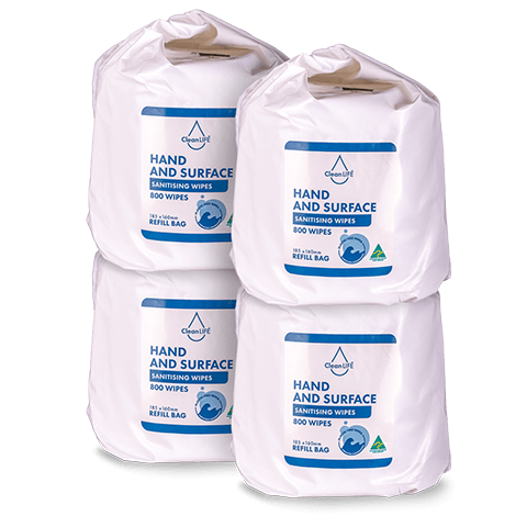 CleanLIFE Hand and Surface Wipes Tub Refill - 800 Wipes