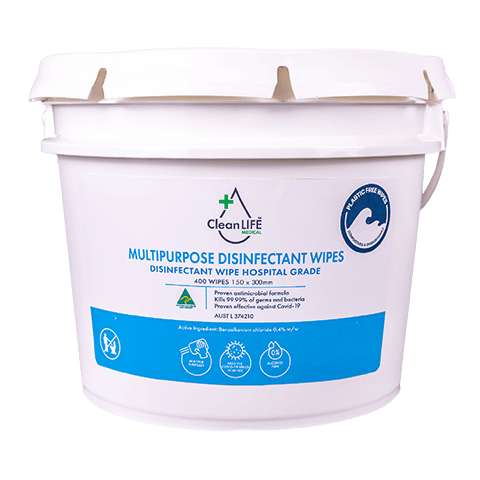 CleanLIFE Multipurpose Disinfectant Wipes Tub - 400 wipes