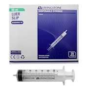 Livingstone 60ml Syringe - Luer Slip Tip, Eccentric