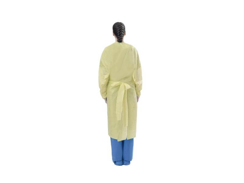 Disposable Isolation Gown AAMI Level 2 - Yellow