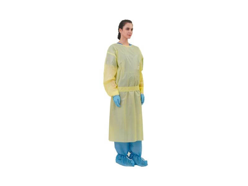 Disposable Isolation Gown AAMI Level 2 - Yellow
