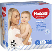 Huggies Crawler  Boys Nappies Size 3