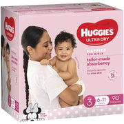 Huggies Crawler Girl Nappies Size 3