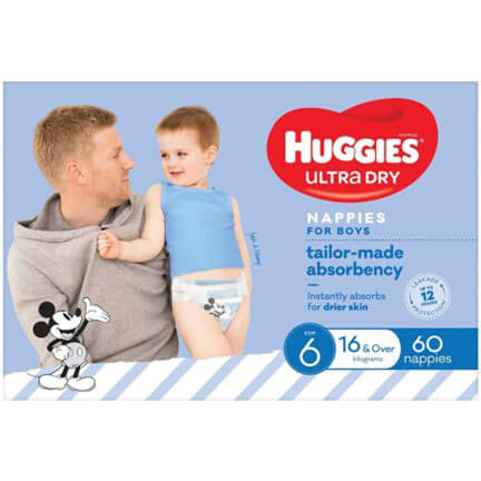 Huggies Junior Boys Nappies Size 6