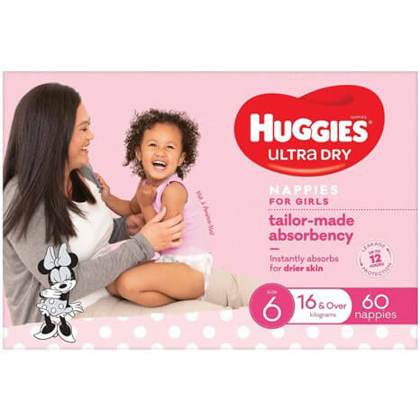 Huggies Junior Girl Nappies  Size 6
