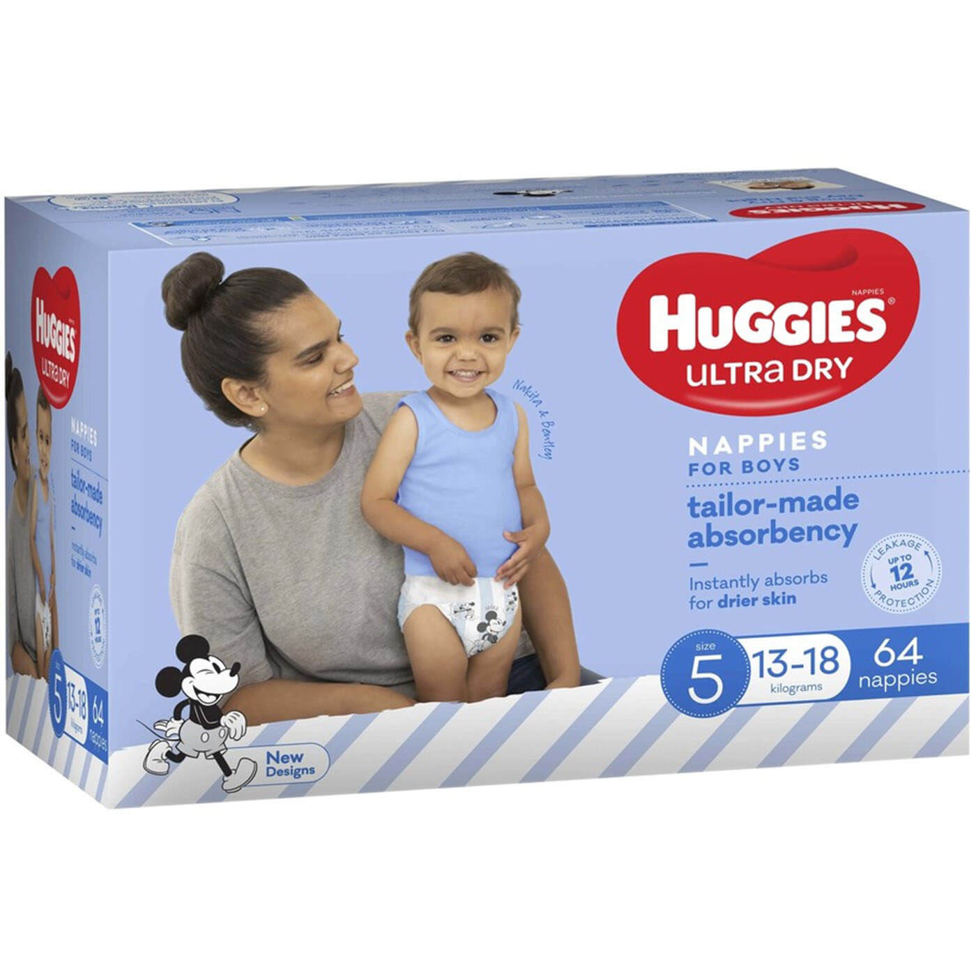 Huggies Walker Boys Nappies Size 5