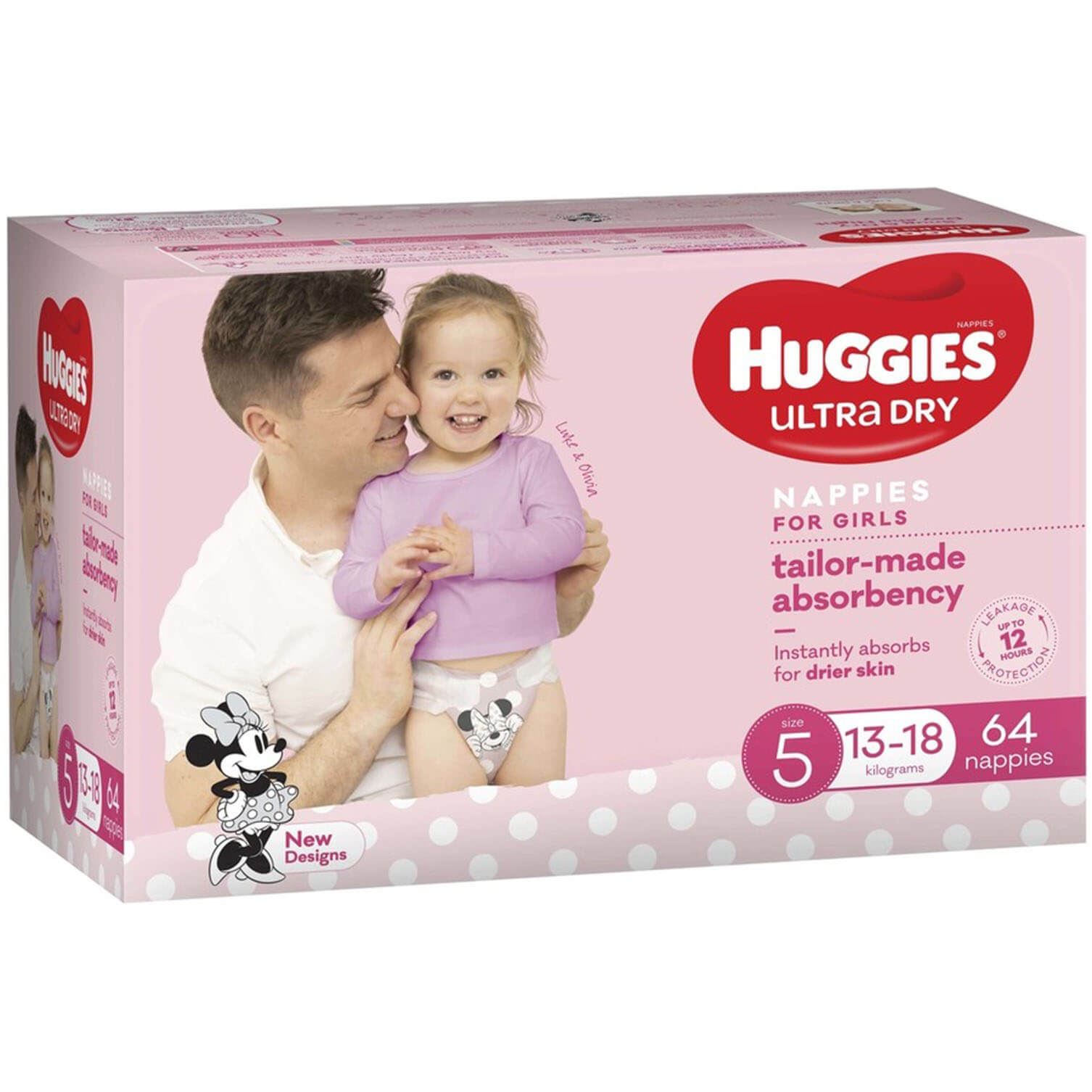 Huggies Walker Girl Nappies Size 5