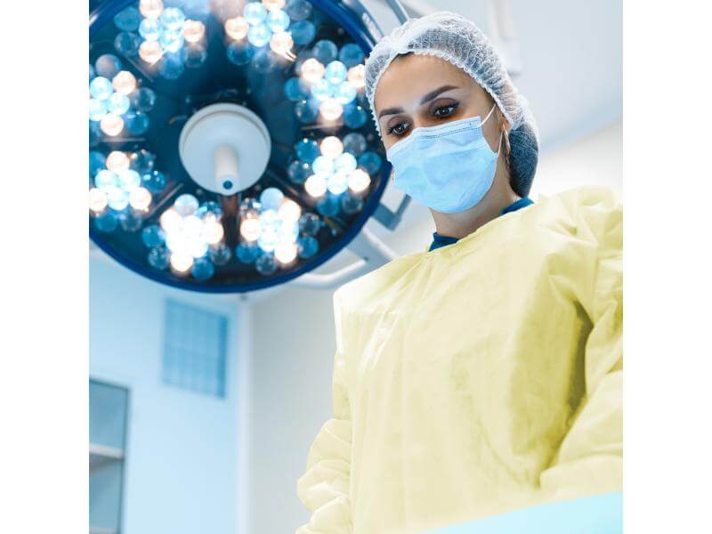 Disposable Isolation Gown AAMI Level 2 - Yellow