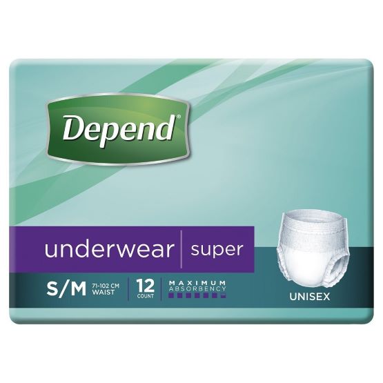 Depend Underwear Unisex - All Sizes and Absorbency