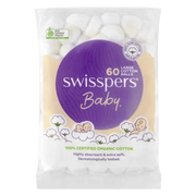 Swisspers Baby Large Cotton Balls 60 Pack