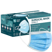Shield Right Surgical Face Mask Latex Free Earloops – 40 Pack