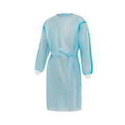 ISO Gown Level 3 Blue – Knitted Cuff, Seam Taped, 45gsm - 50 Pk