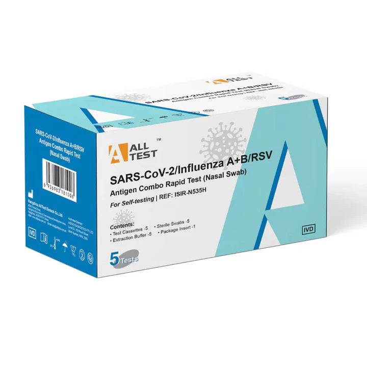 ALL TEST 4-in-1 Respiratory Antigen Test Kit – Box of 100