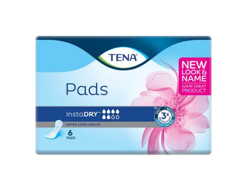 TENA Pads InstaDRY Extra Long Length