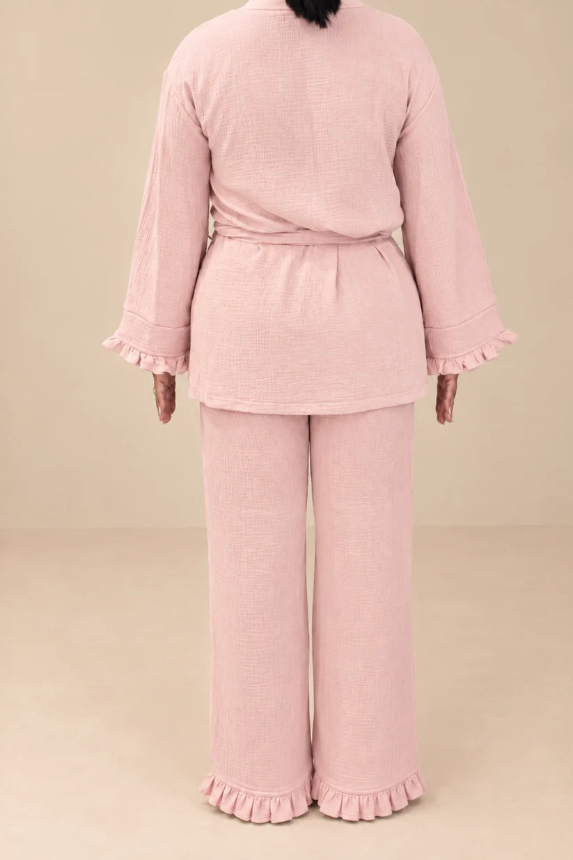 Muslin Noor Set - Pink