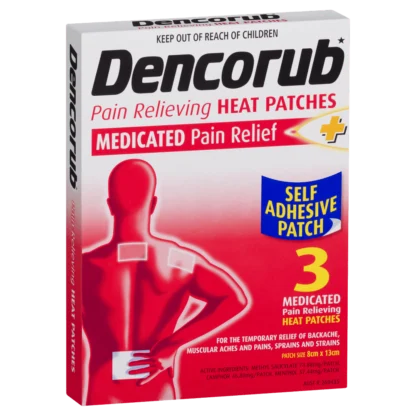 Dencorub Pain Relieving Heat Patches 3 Pack