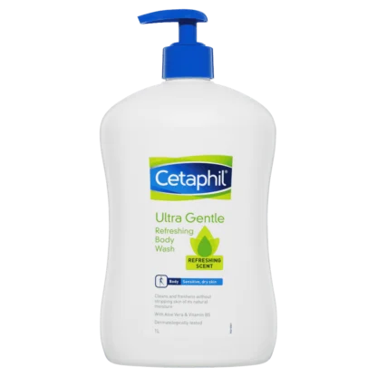 Cetaphil Ultra Gentle Refreshing Body Wash 1 Litre Pump