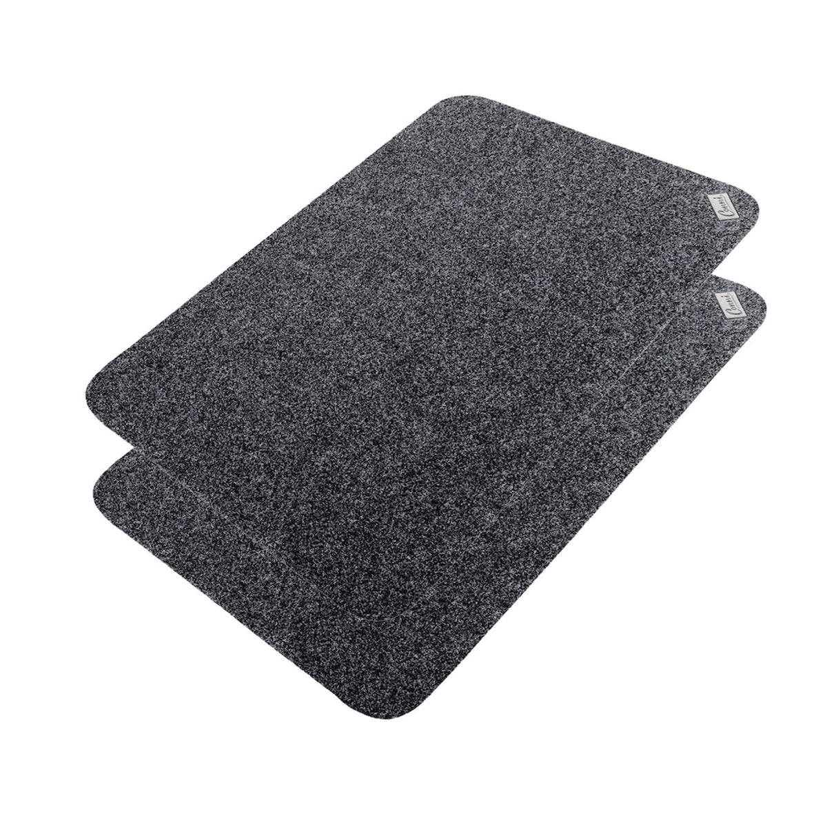 Conni Anti Slip Absorbent Floor Mat - Classic Black & White Marble 2PACK