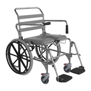 Aspire Swing Away Footrest Shower Commode - Self Propelled