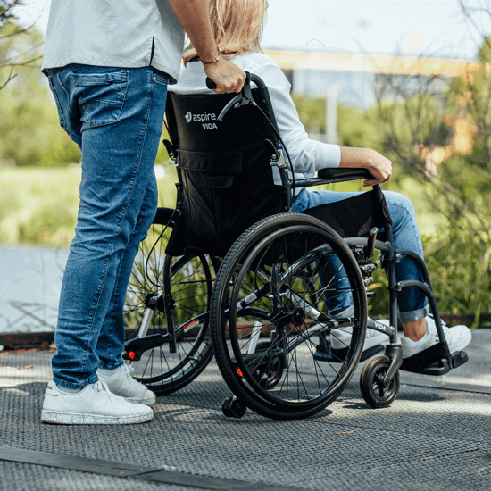Aspire Vida Folding Manual Wheelchair - Self Propelled