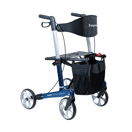 Aspire Vogue Carbon Fibre Seat Walker / Rollator