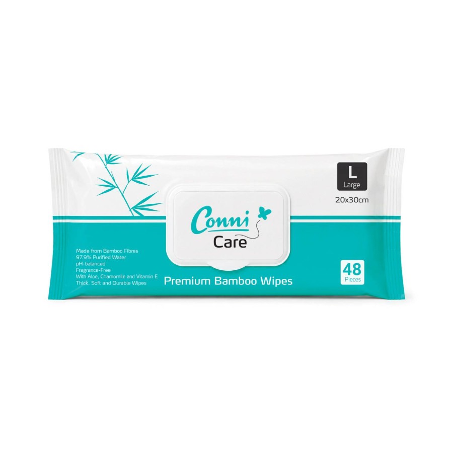 Conni Care - Premium Bamboo Wipes - Pack of 48 - Carton of 12