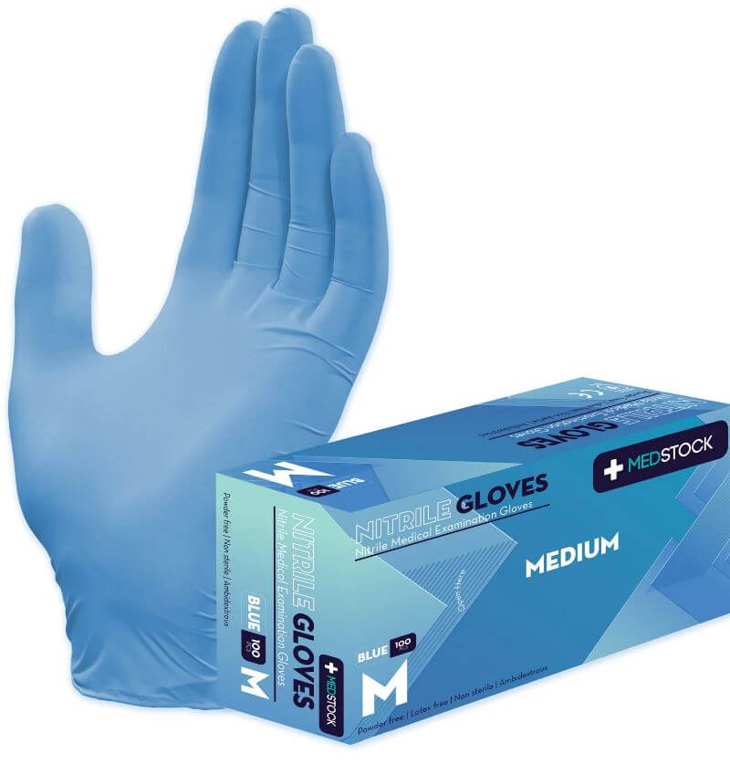 Medstock Blue - Nitrile Medical Examination Gloves (Chemo Approved)