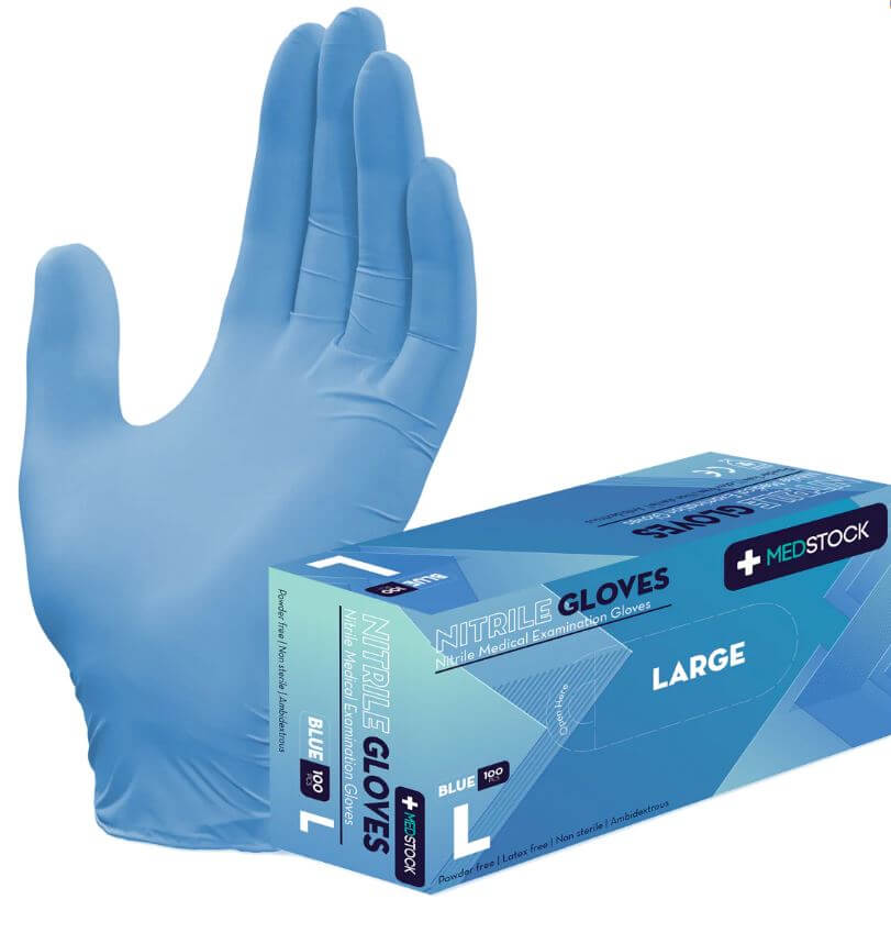 Medstock Blue - Nitrile Medical Examination Gloves (Chemo Approved)
