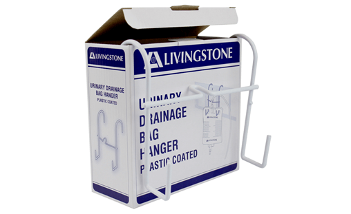 Urine drainage bag hanger