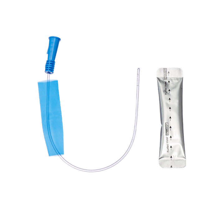 Nelaton Hydrophilic Coated Catheter with Water Sachet Standard Tip 30cm Paediatric - All Sizes