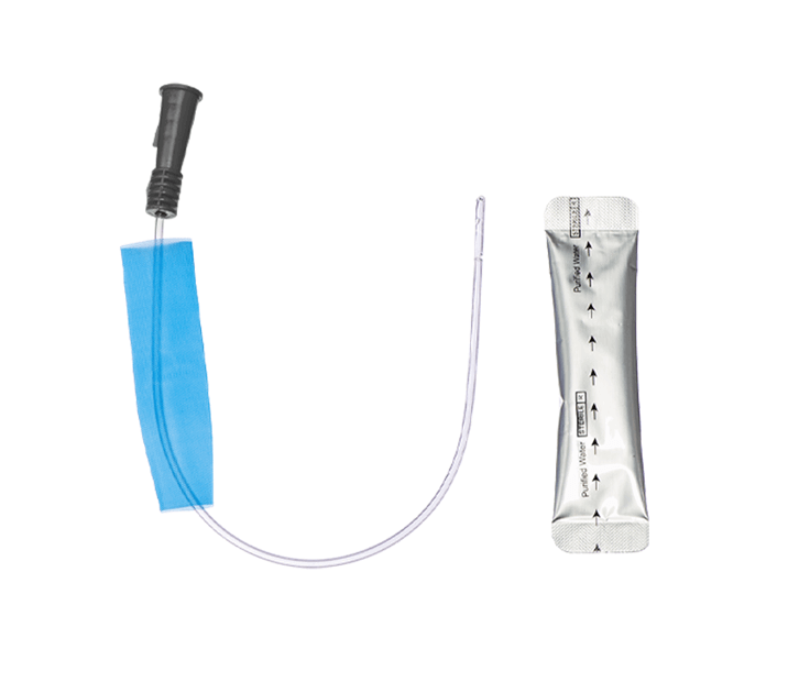 Nelaton Hydrophilic Coated Catheter with Water Sachet Standard Tip 30cm Paediatric - All Sizes