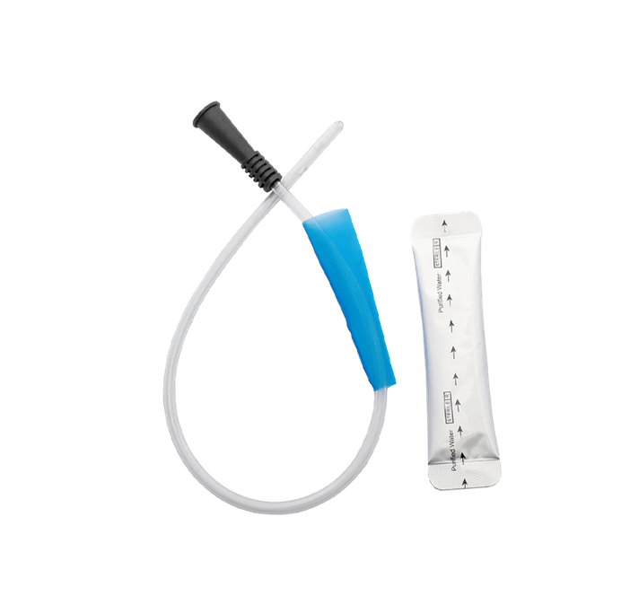 Nelaton Hydrophilic Coated Catheter with Water Sachet Standard Tip 40cm Male - All Sizes