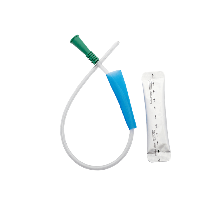 Nelaton Hydrophilic Coated Catheter with Water Sachet Standard Tip 40cm Male - All Sizes