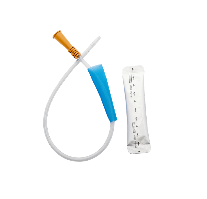 Nelaton Hydrophilic Coated Catheter with Water Sachet Standard Tip 40cm Male - All Sizes