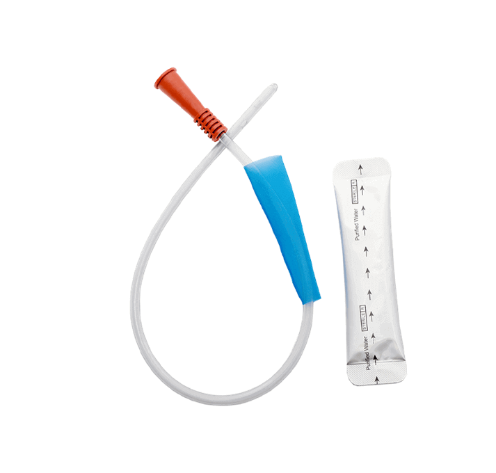 Nelaton Hydrophilic Coated Catheter with Water Sachet Standard Tip 40cm Male - All Sizes