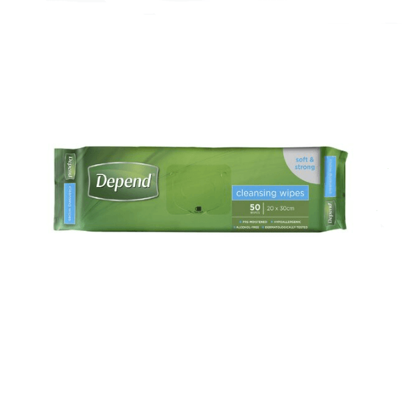 Depend Cleansing Wipes