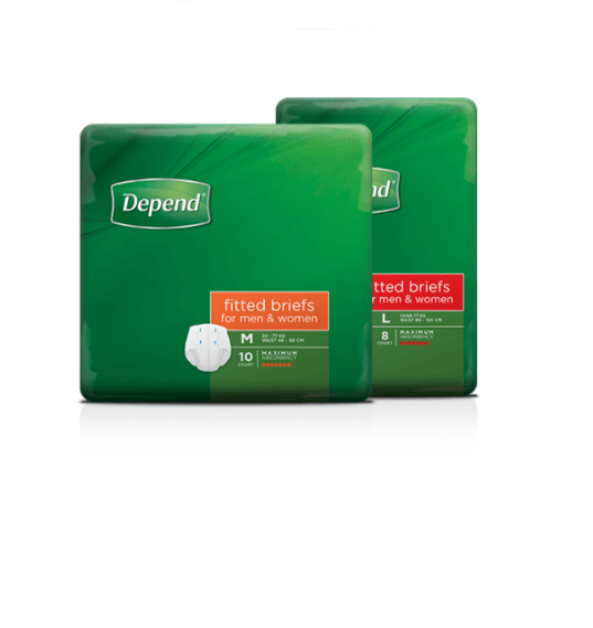 Depend Fitted Briefs for Men & Women
