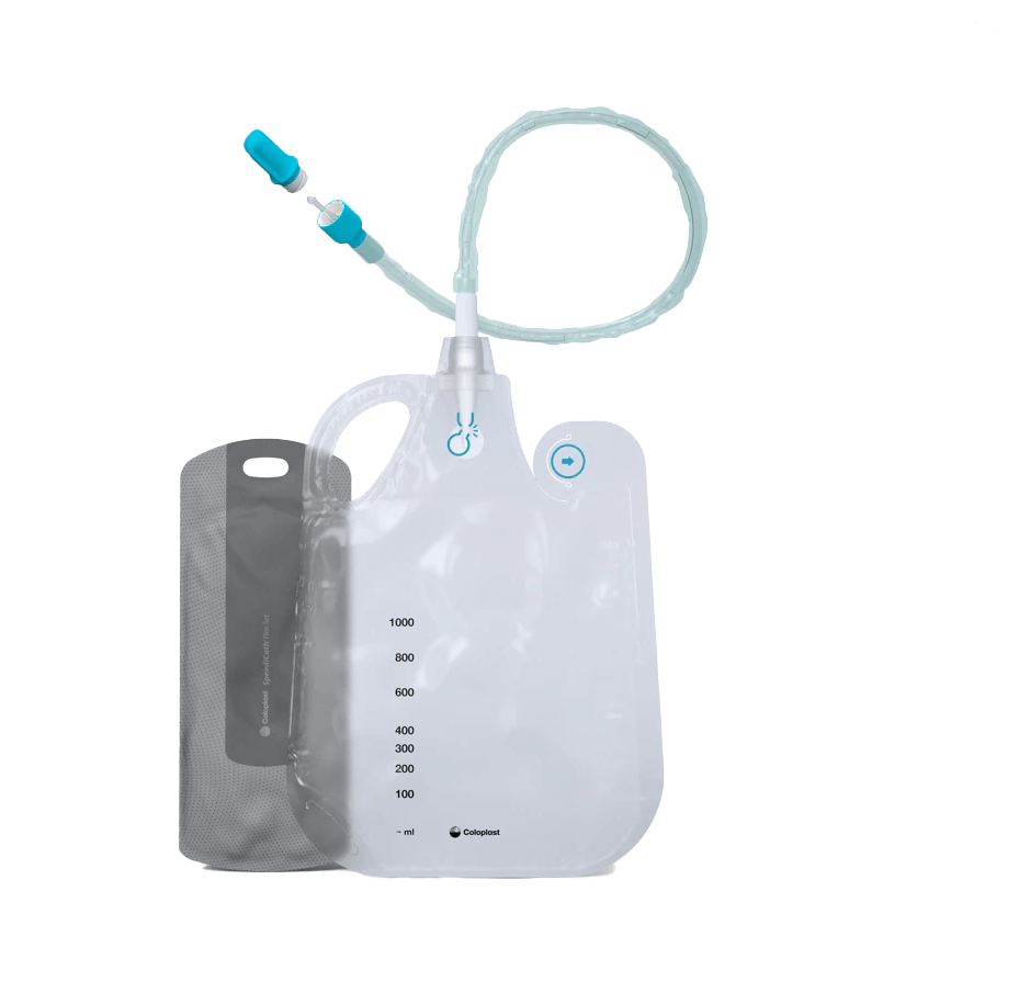 SpeediCath Flex Set Single Loop 33cm with 1L Bag Male - All Sizes
