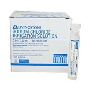 Sodium Chloride 0.9% for Irrigation - 30mL Ampoule